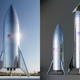 Una foto real de un prototipo de Starship y una comparativa no oficial con la nave finalizada